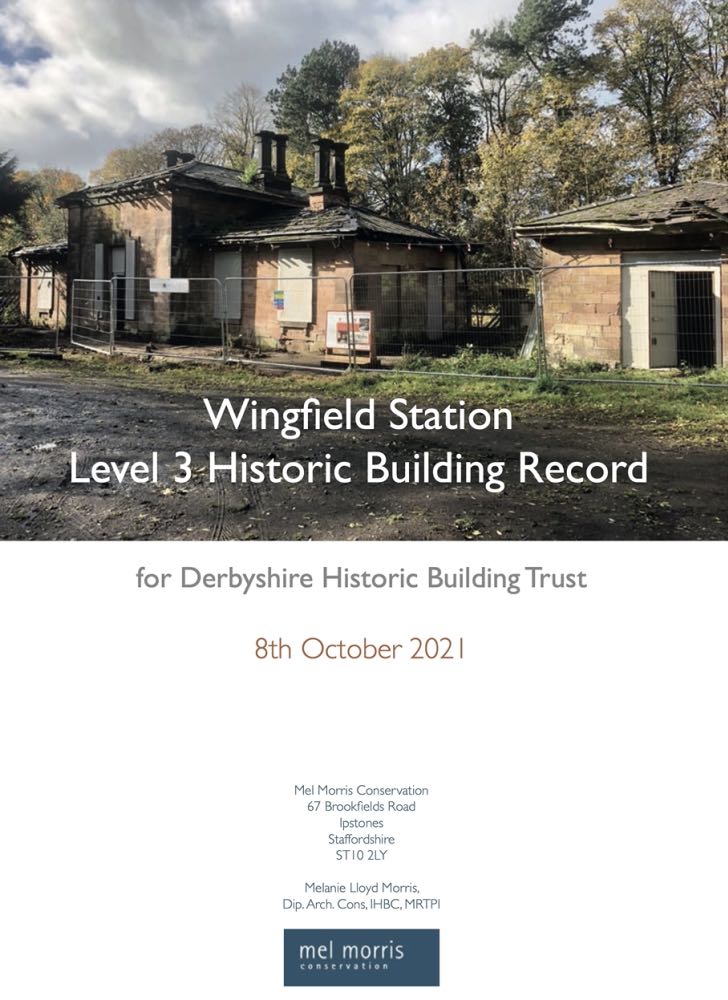 The front of the Historic Building Record report