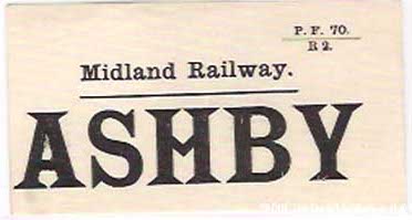 A Midland Railway Luggae Label