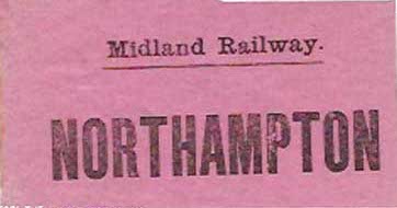 A Midland Railway Luggae Label