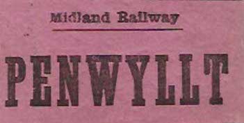 A Midland Railway Luggae Label