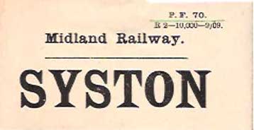 A Midland Railway Luggae Label