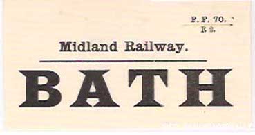 A Midland Railway Luggae Label