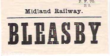 A Midland Railway Luggae Label