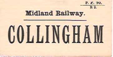 A Midland Railway Luggae Label