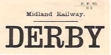 A Midland Railway Luggae Label