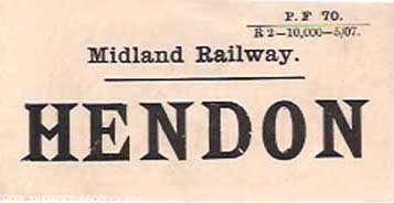 A Midland Railway Luggae Label