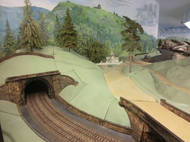 A view of the model railway in Derby's Silk Mill Museum