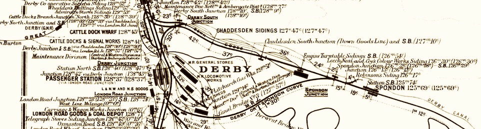 Extract from the MR Distance Diagram for Derby (click for the 2.1Mb full file)