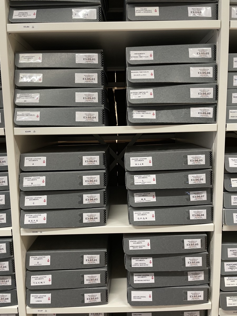 Close up of some dark grey boxes and thier labels