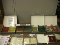 A small sample of the documents in the collection on display for the Open Day