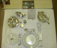 A representation of a Dining Car place setting for the Open Day