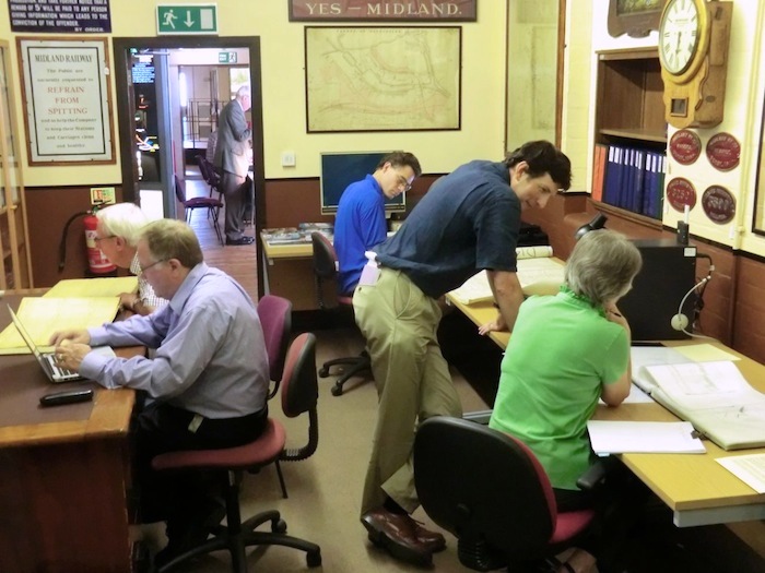 A view of the reading room in use