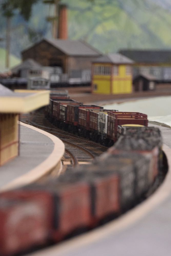 A view of the model railway in Derby's Silk Mill Museum