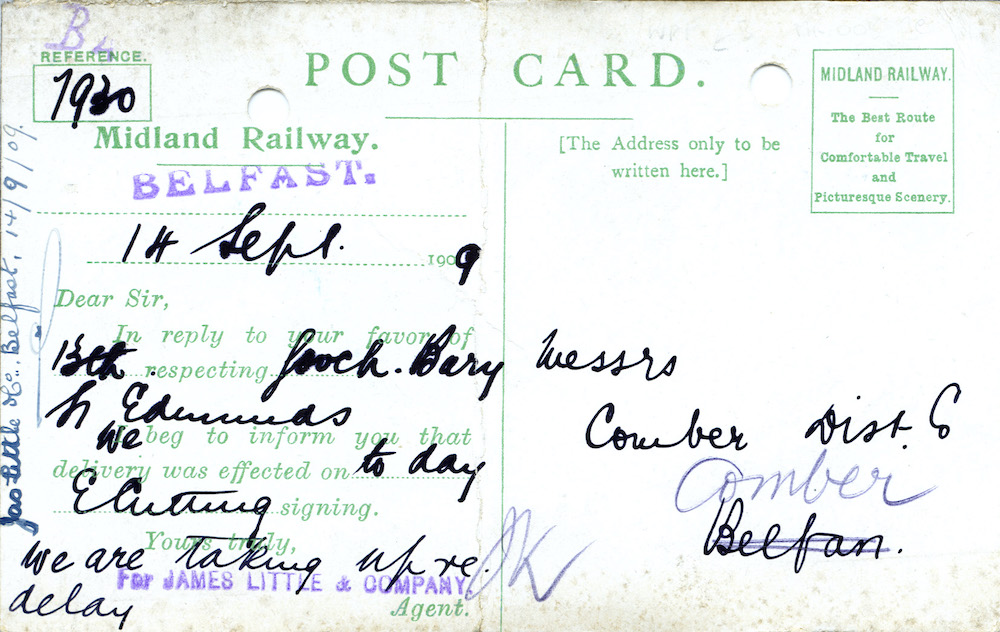 A Midland Railway postcard RFB18434B