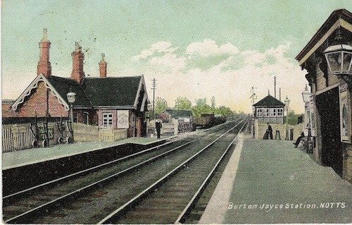 Post card of Burton Joyce