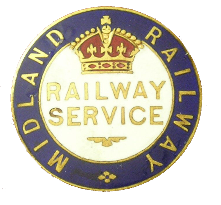 Midland Railway War Service lapel badge
