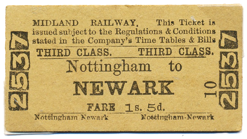 A Midland Railway Ticket