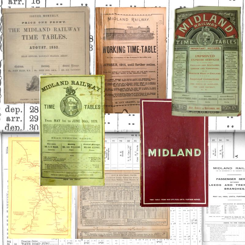 Compilation Image of Midland Railway Timetables