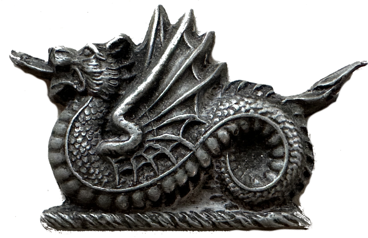 A wyvern used as uniform lapel insignia for Midland Railway staff Our ref: RFB32772